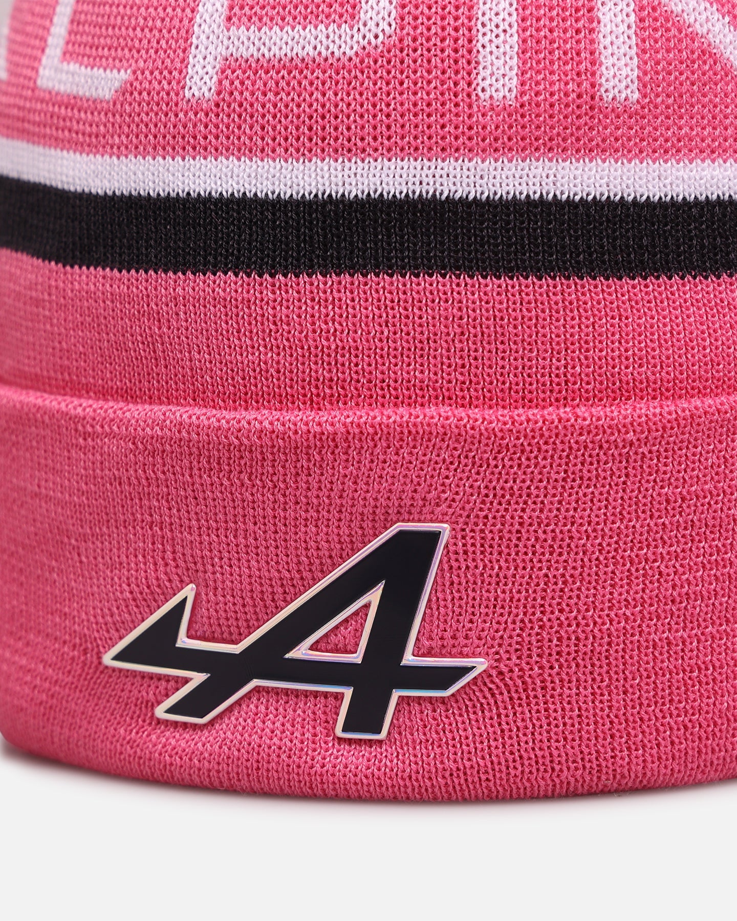 New Era X Alpine Team Cuff Knit Beanie Pink