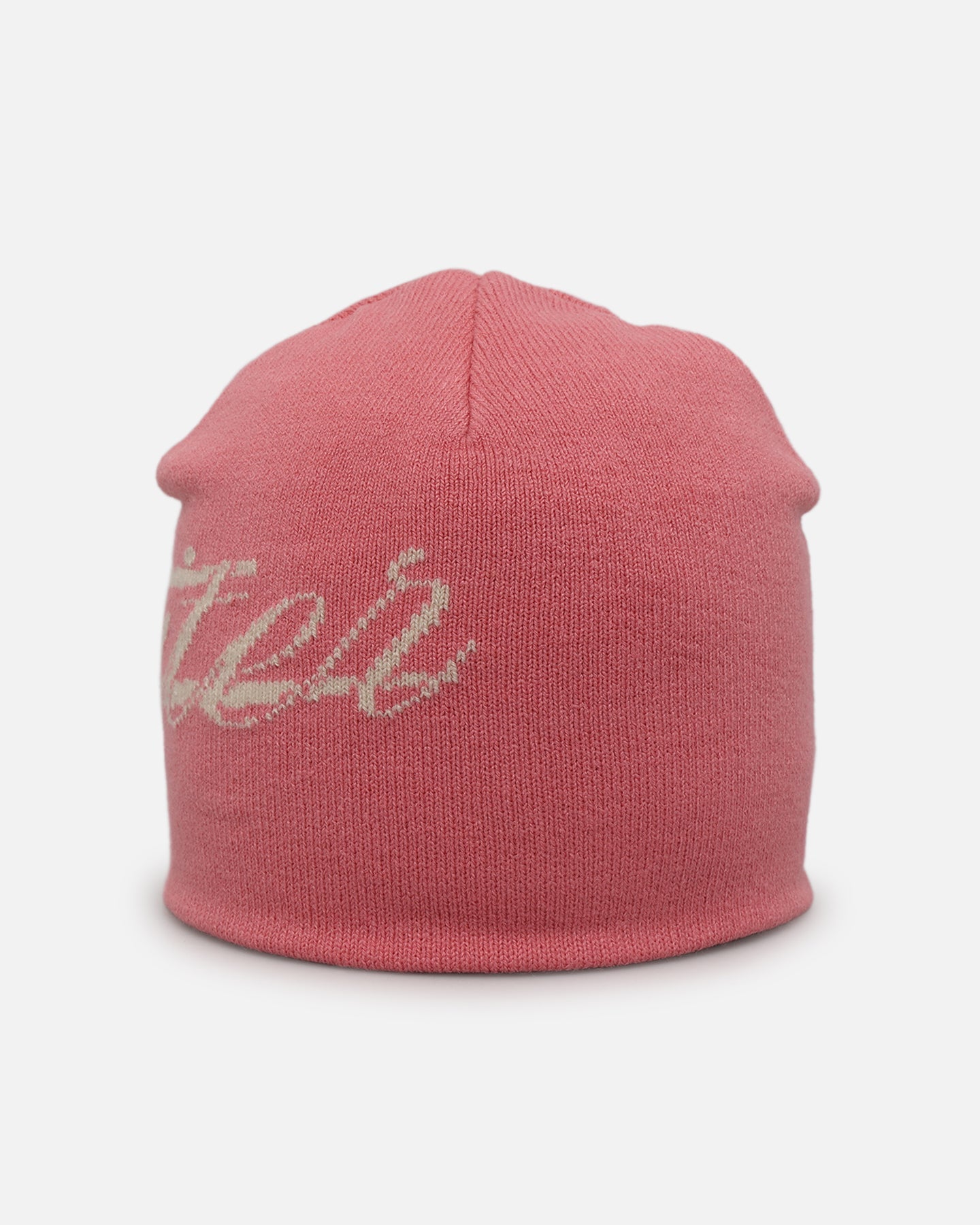 Loiter Hybrid Skull Knit Beanie Pink