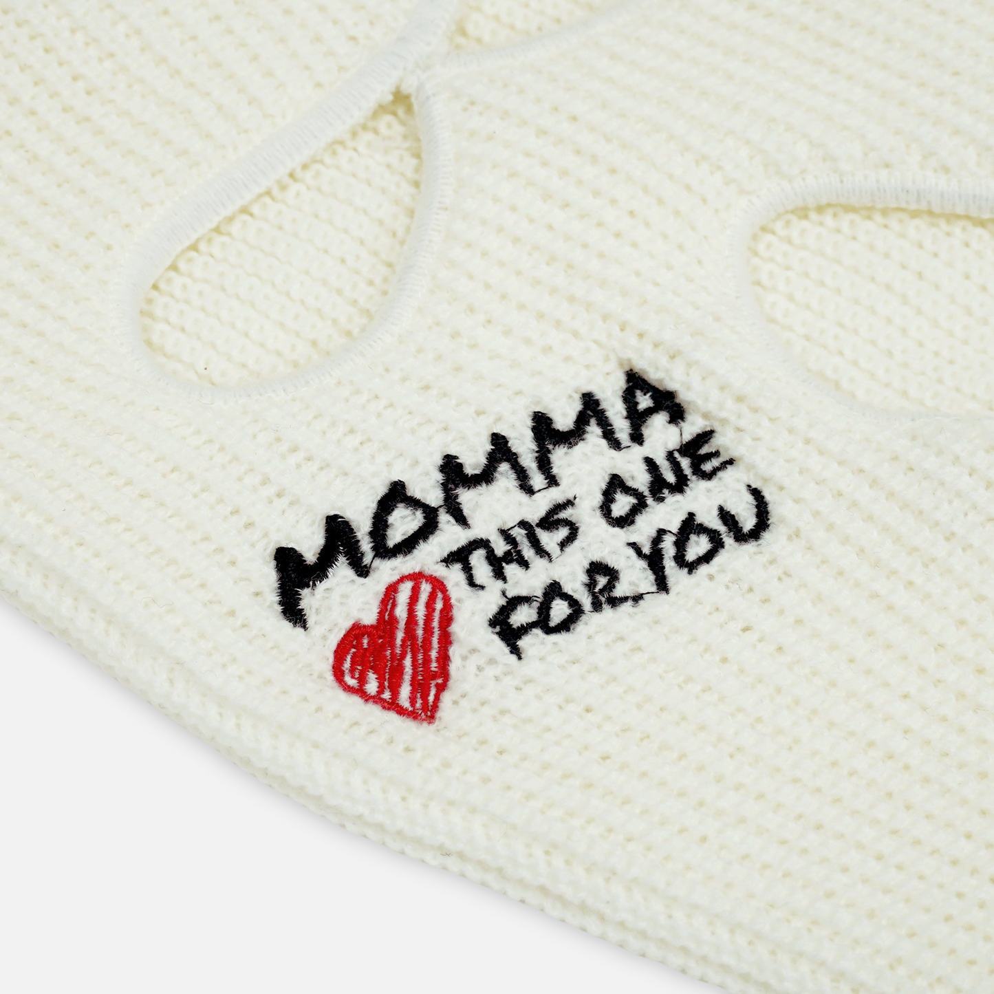 Momma White Ski Mask