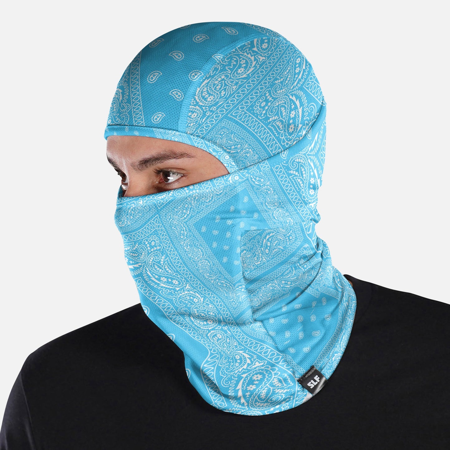 Sky Blue Classic Bandana Loose-Fitting Balaclava