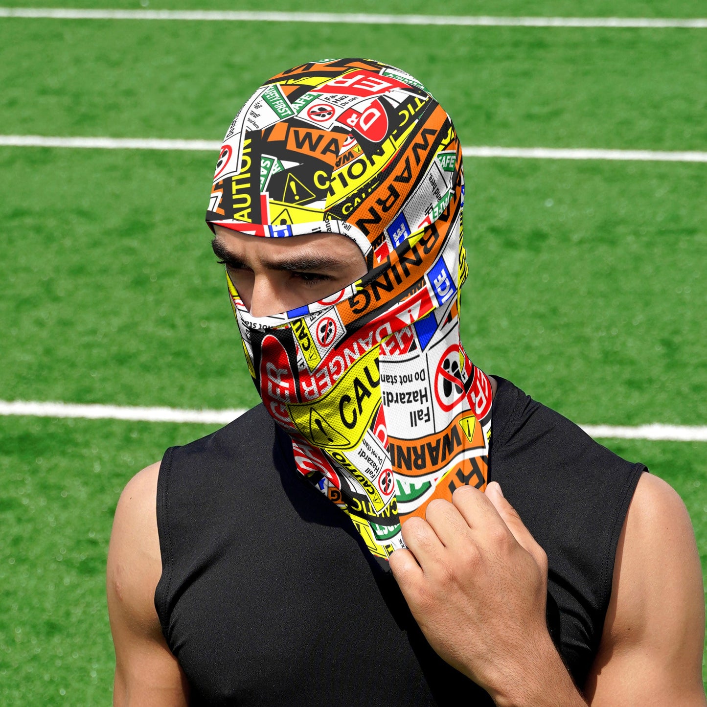 Warning Signs Loose-Fitting Balaclava