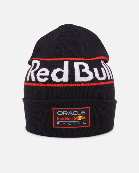 New Era X Red Bull Racing Team Wordmark Cuff Knit Beanie Dark Blue