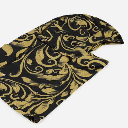 Baroque Old Gold and Black Loose-fitting Shiesty Mask