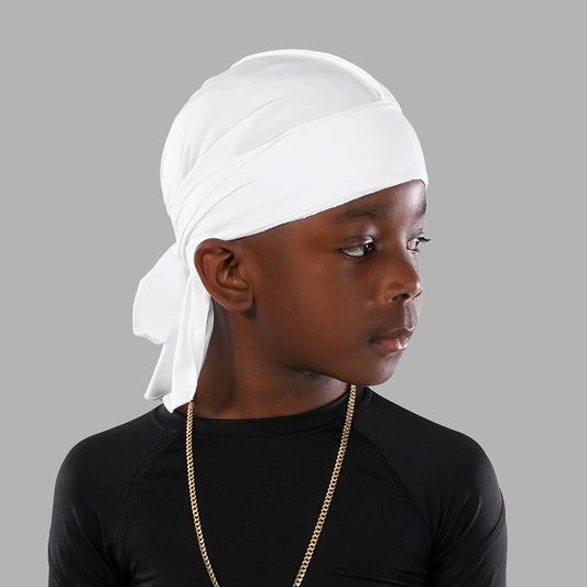 White Kids Sports Durag
