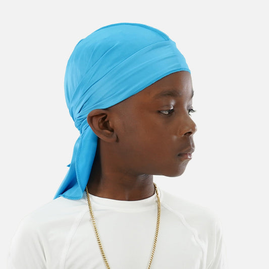 Hue Sky Blue Kids Sports Durag