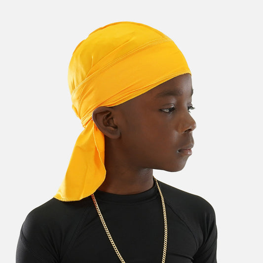 Hue Yellow Gold Kids Sports Durag