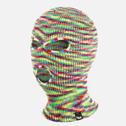 Neon Green Red Ski Mask