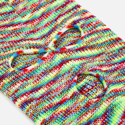 Neon Green Red Ski Mask