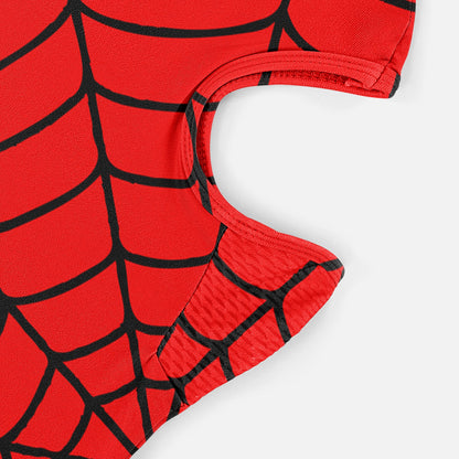 Red Web Pattern Kids Shiesty Mask