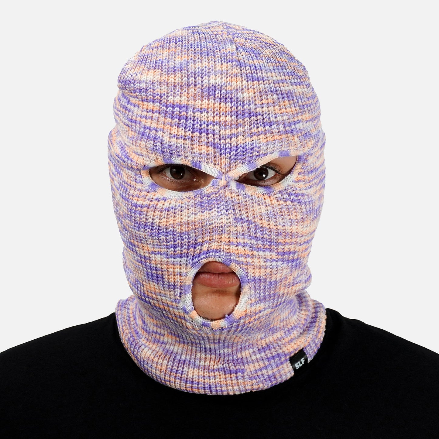 Soft Purple Orange Ski Mask